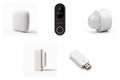SAMLARM Startpaket – hub, videodörrklocka, rörelsesensor, dörrlarm och repeater